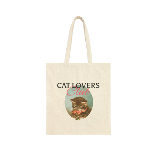Cat Lover Club Tote Bag