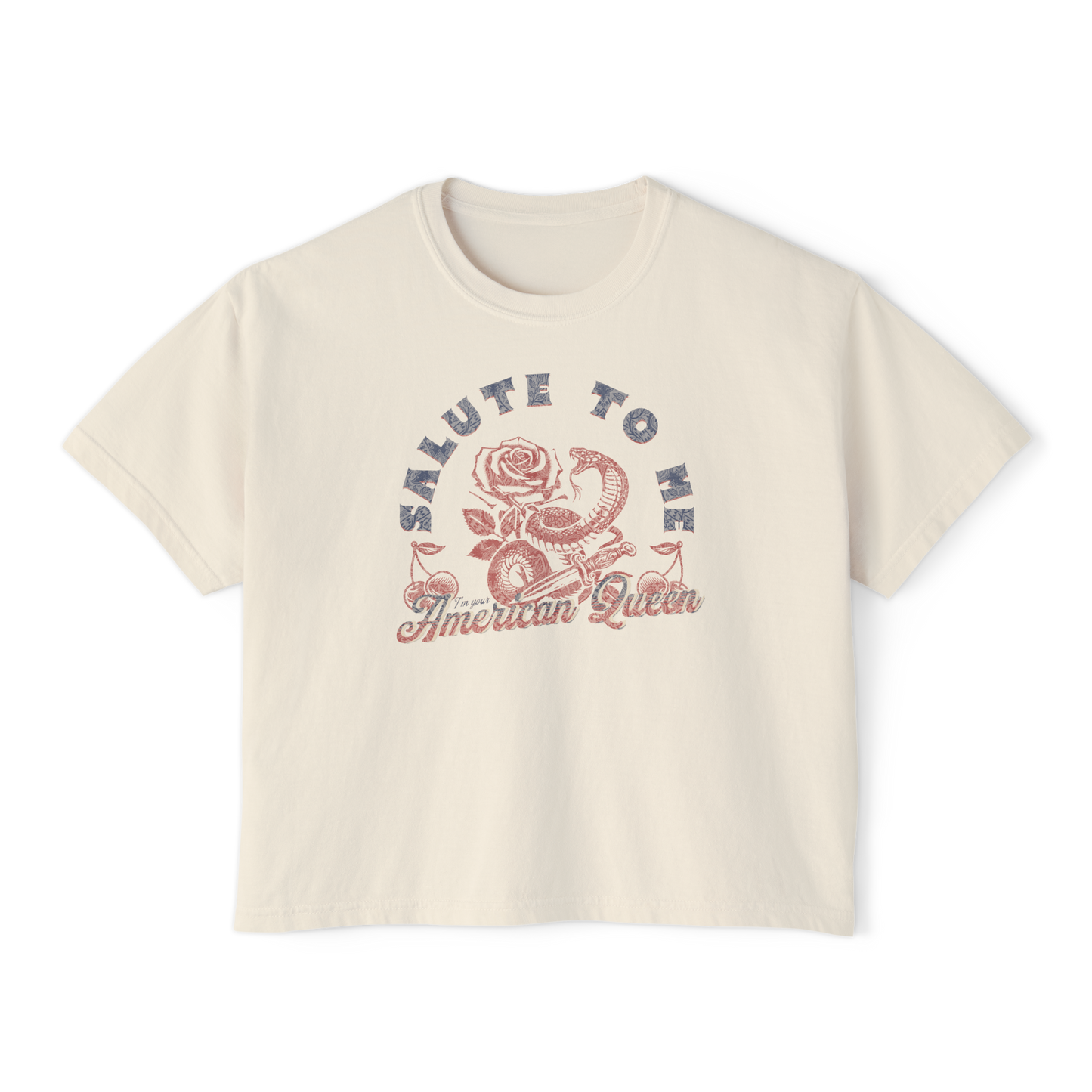 Your American Queen Cropped Tee